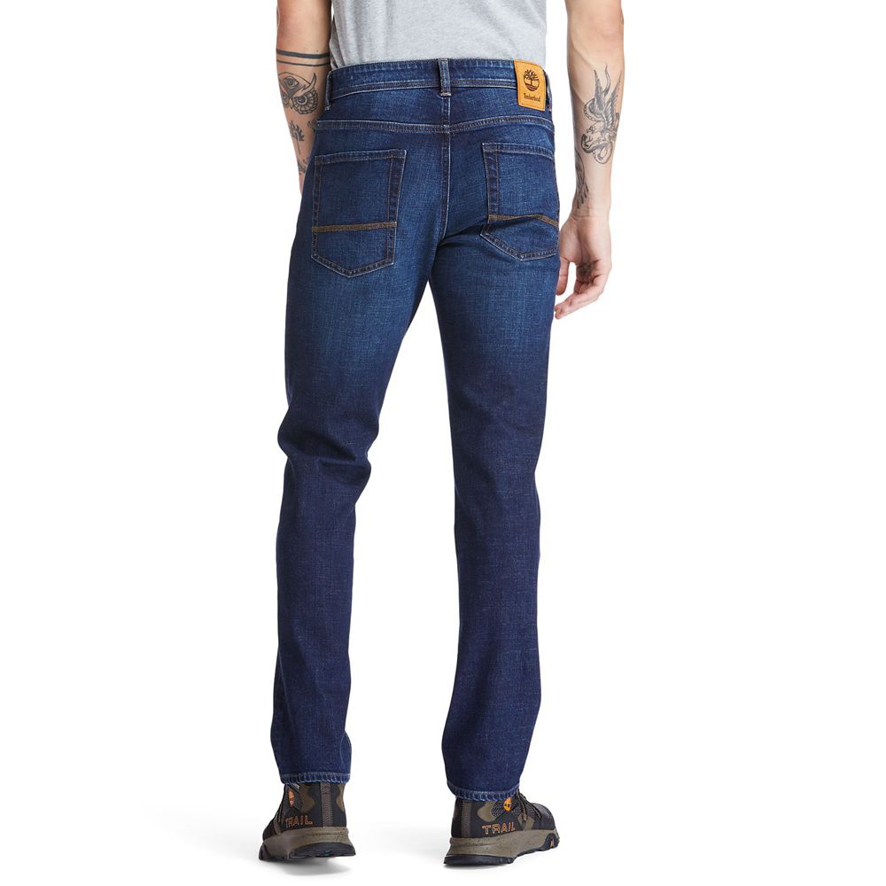 Calça Masculino - Timberland Sargent Lake Slim Denim Jeans - DLRWK1870 - Azul Marinho